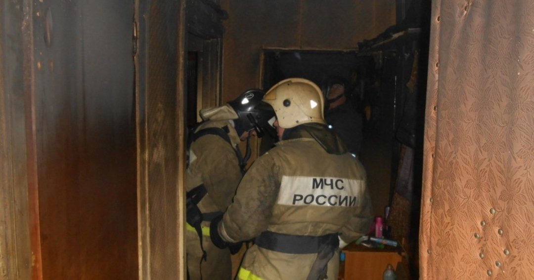 Пожар в квартире в городском округе Дзержинский